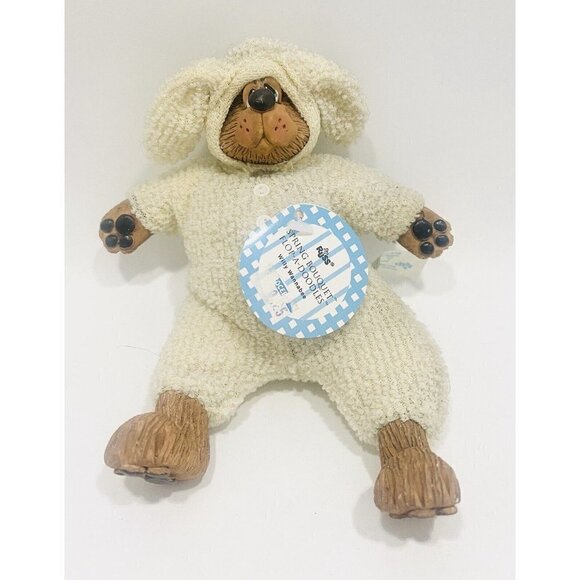 Russ Berrie Bear Bunny Shelf Sitter Easter Willy Wannabee Kathleen Kelly Critter - Picture 2 of 4